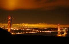 sf night bridge